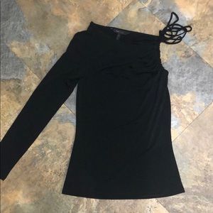 Trendy one sleeve shirt